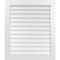 Ekena Millwork Vertical Surface Mount PVC Gable Vent: Non-Functional, w/3-1/2"W x 1"H, Standard Frame, 34"W x 40"H GVPVE34X4001SN - alternate 1